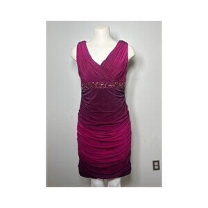 Short Bodycon Mini Dress, Purple (Size 10)
